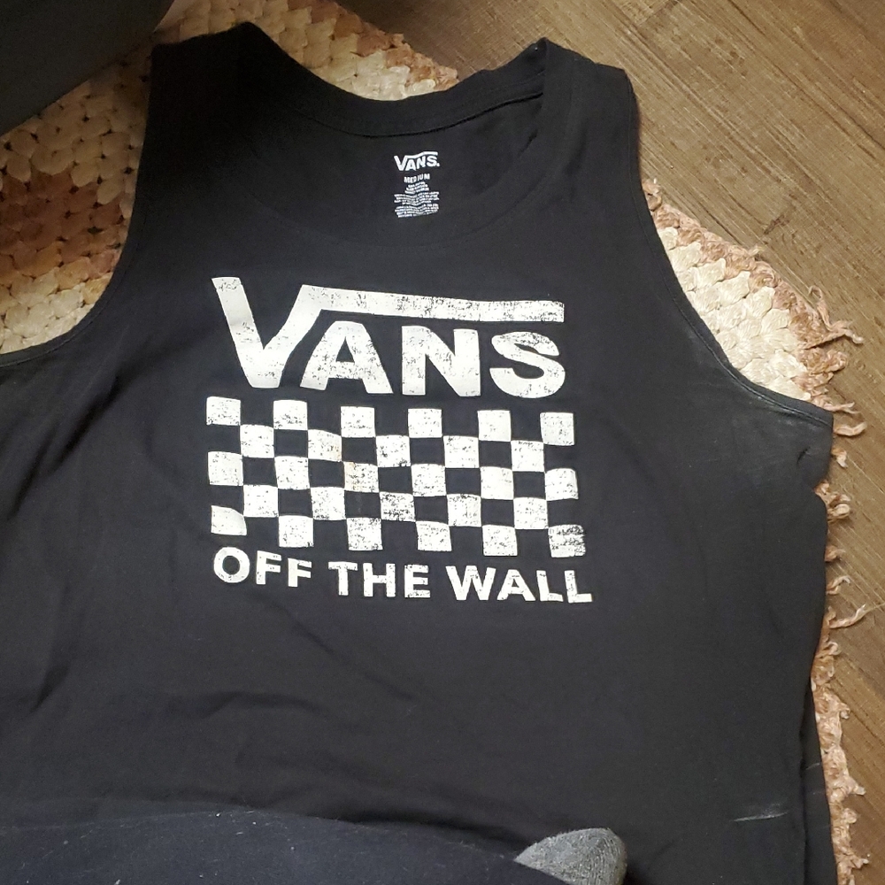 Vans Black and White Checkered Tank Top